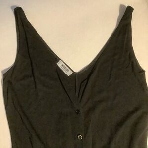 Moschino Dress Womens Size 6 Black Sleeveless VNeck ButtonDown Cocktail Italy